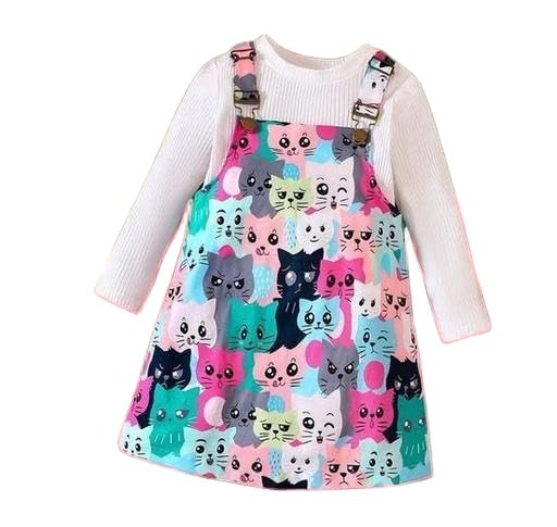 Image of Cute Classy Girls Frocks & Dresses| Soft Cotton Outfit for Kids | Comfortable Everyday Wear Frock for Girls | Suitable for Birthdays, Outings & Festivals