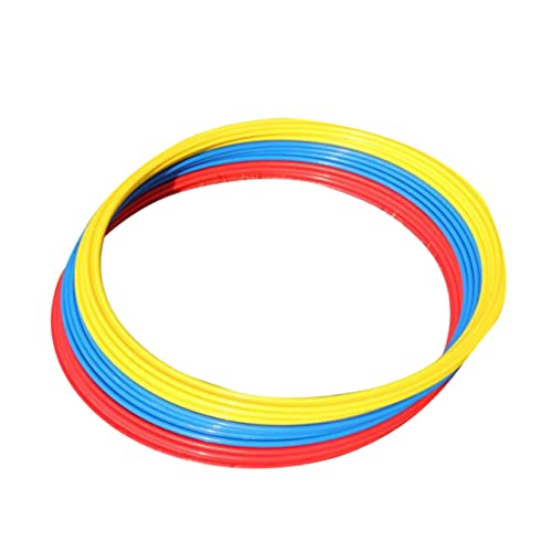 Happyyami Pace Training Circle Set 6pcs Soccer Agility Rings Abs Material for Football Soccer Basketball More Sports Random Color
