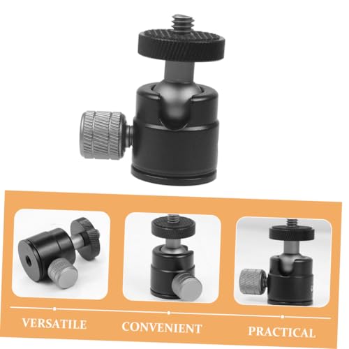 Mini soporte de bola de aluminio DIYEAH con tornillo para cámara y proyector estable de 2 piezas 6