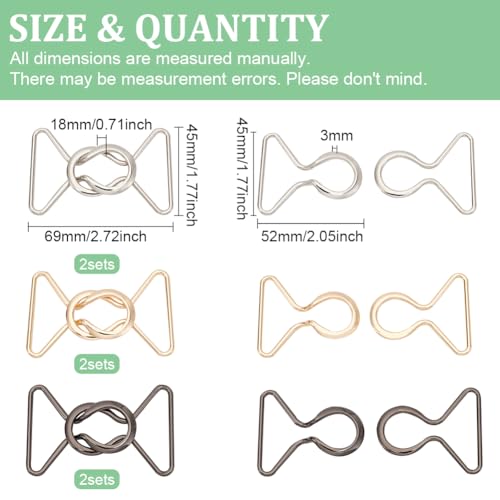 Boucle en métal emboîtable de 4,1 cm avec dégagement rapide pour sangle et ceinture