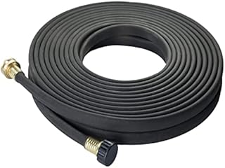 GREEN MOUNT GM04070M Garden PVC Flat Soaker Hose 1/2'' x 50 ft, More Water Leakage, Save Time, Brass Connector, Premium Heavy Duty Hose, Perfect for Flower Beds, Seedling