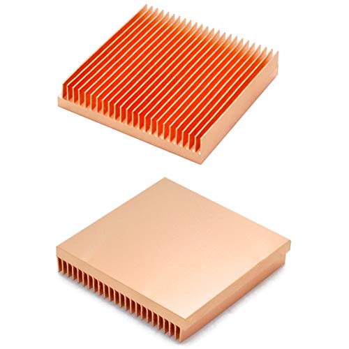 Pure Copper Heatsink 35x35x7mm / 1.38x1.38x0.28 inches for Electronic Chip Cooling