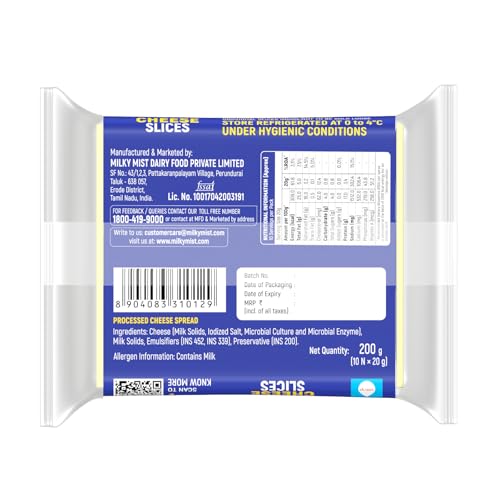 Image of Milky Mist Cheese Slices, 200 g