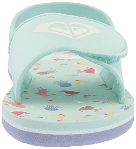 Image of Roxy Girl's TW Finn Sling Back Flip Flop Sandal Sandal, NAVY DREAM, 7 M M US Toddler