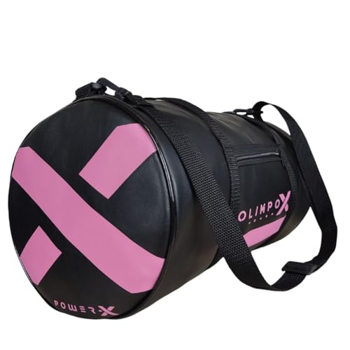 Bolsa Muay Thai Kickboxing Olimpo Power-X Edition Preto Com Rosa