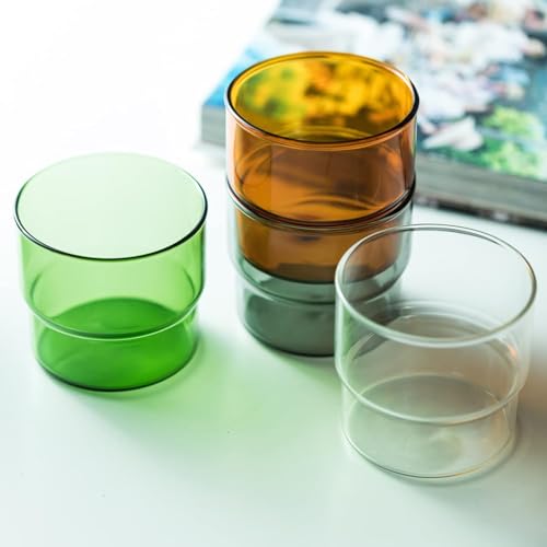 Set de 4 vasos apilables estilo vintage miniatura 5