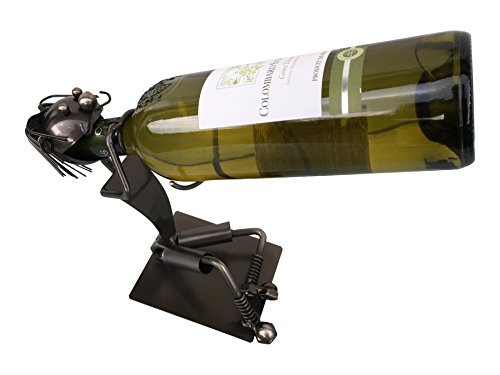 Foto von GILDE Dekorativer Flaschenhalter SCHLUCKSPECHT 28cm aus Metall 65062