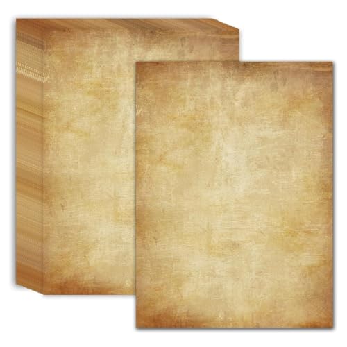JUGUTA 50 Hojas De Papel De Carta Vintage Estilo Vintage, Din