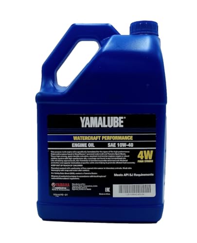 Image of Yamaha Yamalube 10W-40 Mineral 4W WaterCraft Hi-Performance Engine Oil- 1 Gallon, #LUB-10W40-WV-04