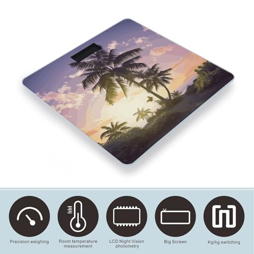 Báscula Digital de Baño FekiLoot con Plataforma Ancha y Precisión miniatura 3