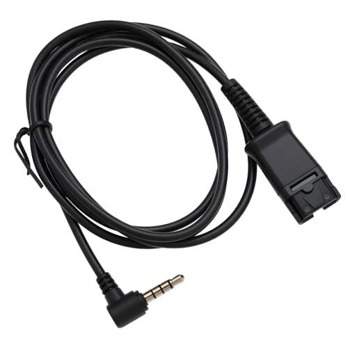 OTOTEC Adaptador de Auriculares QD A Cable de Enchufe de 3,5 Mm de 1 Metro de Largo Compatible con Plantronics Compatible con Teléfonos Samsung