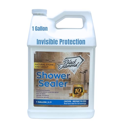 Natural Stone and Grout Penetrating Shower Sealer. Marble, Granite Travertine, Limestone. Protects the Surface from Damage and Build-up for up to Ten Years! (1 Gallon)