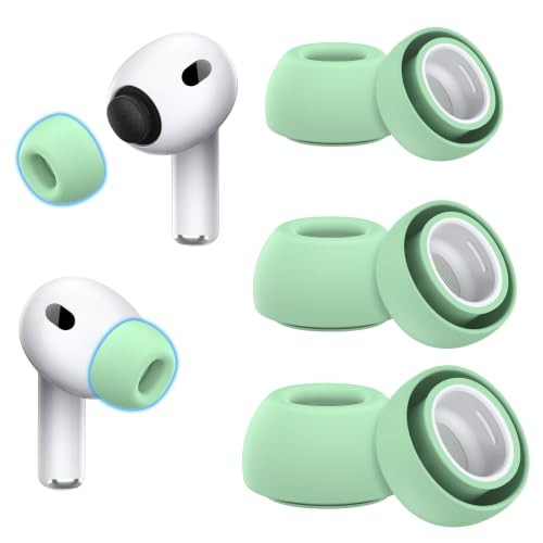 Image of Ear Tips Replacement for AirPod Pro 3 (3 Pairs,S /M /L,Mint Green)
