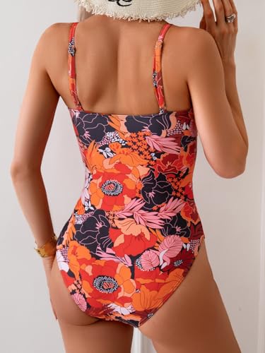 Image of Eomenie Womens Cutout One Piece Swimsuit with Ring Linked Sexy Monokini Bathing Suit for Beach Vacation