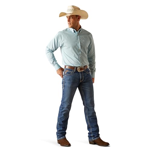 Ariat Chemise Pro Series Classic Fit Homme Chemise Manches Longues Coupe Droite