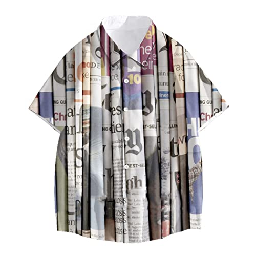 Chemise imprimée 3D manches courtes tenue de rue amusante pour homme et femme S - 5