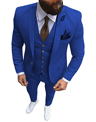 Smokings de marié slim fit 3 pièces et costumes formels homme HOTK