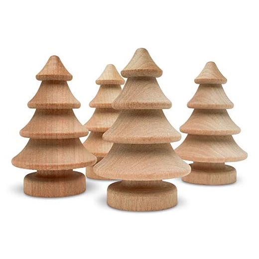 25+ Charming Farmhouse Christmas Decor Ideas to Transform Your Home 6 Mini Wooden Christmas Tree 2-3/4 inch, Pack of 10 Unfinished Wood Miniature Trees for Christmas Crafts, Peg People, Nature Table, and Small World Play, by Woodpeckers