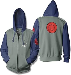 Ripple Junction Naruto Shippuden Kakashi with Hidden Leaf Village Symbol Hoodie