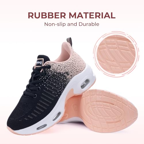Image of Womens Slip On Tennis Sneakers Walking Running Shoes Easy to Wear