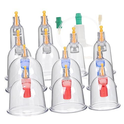 Tazas de ventosa Healeved para cupping en casa, kit de terapia china para belleza y bienestar, bordes suaves y diseño duradero para auto-masaje en el hogar miniatura 1