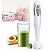 Blender Stick 2 w 1 500 W, zestaw blendera ręcznego z kubkiem 600 ml, ręczny blender patyczkowy 2 kontrola prędkości, łatwy do płukania, niski poziom hałasu, obsługa jedną ręką, antypoślizgowy uchwyt, biały