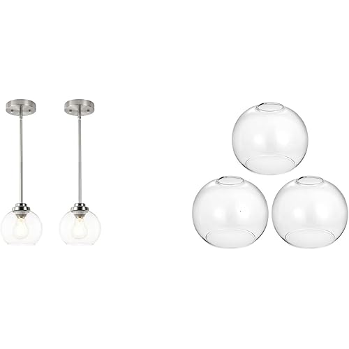 1.65 Inch Fitter Globes Lampshades for Wall Sconces Chandelier Pendant Lights Bath Vanity Lights