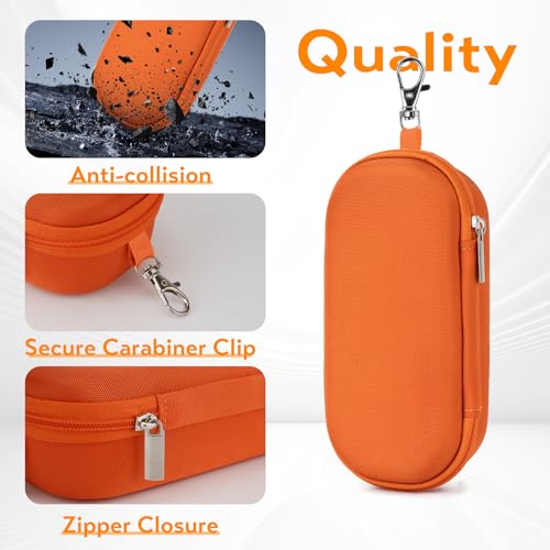 Image of Double Eyeglasses Case, Hard Shell Dual Glasses Case Travel Sunglasses Organizer for Men Women