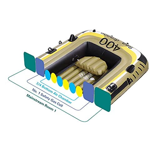 Grande inflável caiaque barcos a remo bote salva-vidas barco inflável canoa barco de pesca jangada v