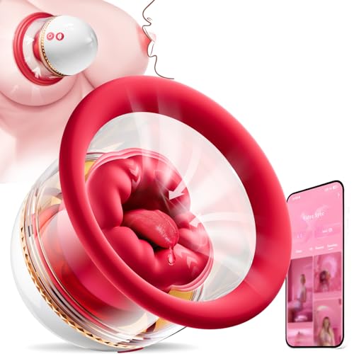 Sex Toys Rose Toy Sucker Vibrator - AI Sync Nipple Toys with 9 Vibrating & 3 Sucking Modes, Detachable Sex Toy Vibrators Adult Toys Clit Nipple Anal Stimulator Massager Rose Sex Toy for Women