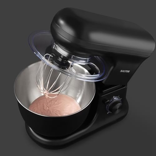 Salter Kuro Stand Mixer & Kitchen Scale – Electric Baking Whisk with 6 Speed Options & 5 Litre Bowl, Precision Baking Scale with 5kg Capacity, Add & Weigh Tare Feature, Measures Liquids, Black - Image 7