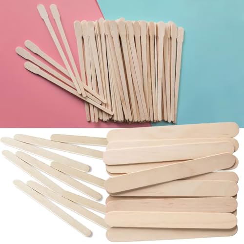 700 Stück Augenbrauen Holzspatel für Haarentfernung, Gesicht Holzspatel Waxing Applikator Kleine Holzstäbchen für Haarentfernung oder Holz Handwerk (88x5mm)