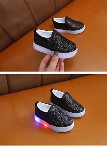 Image of Bold N Elegant Girls Sparkling Glitter Moccassin Loafer Party Shoes for Toddler & Tween Girls