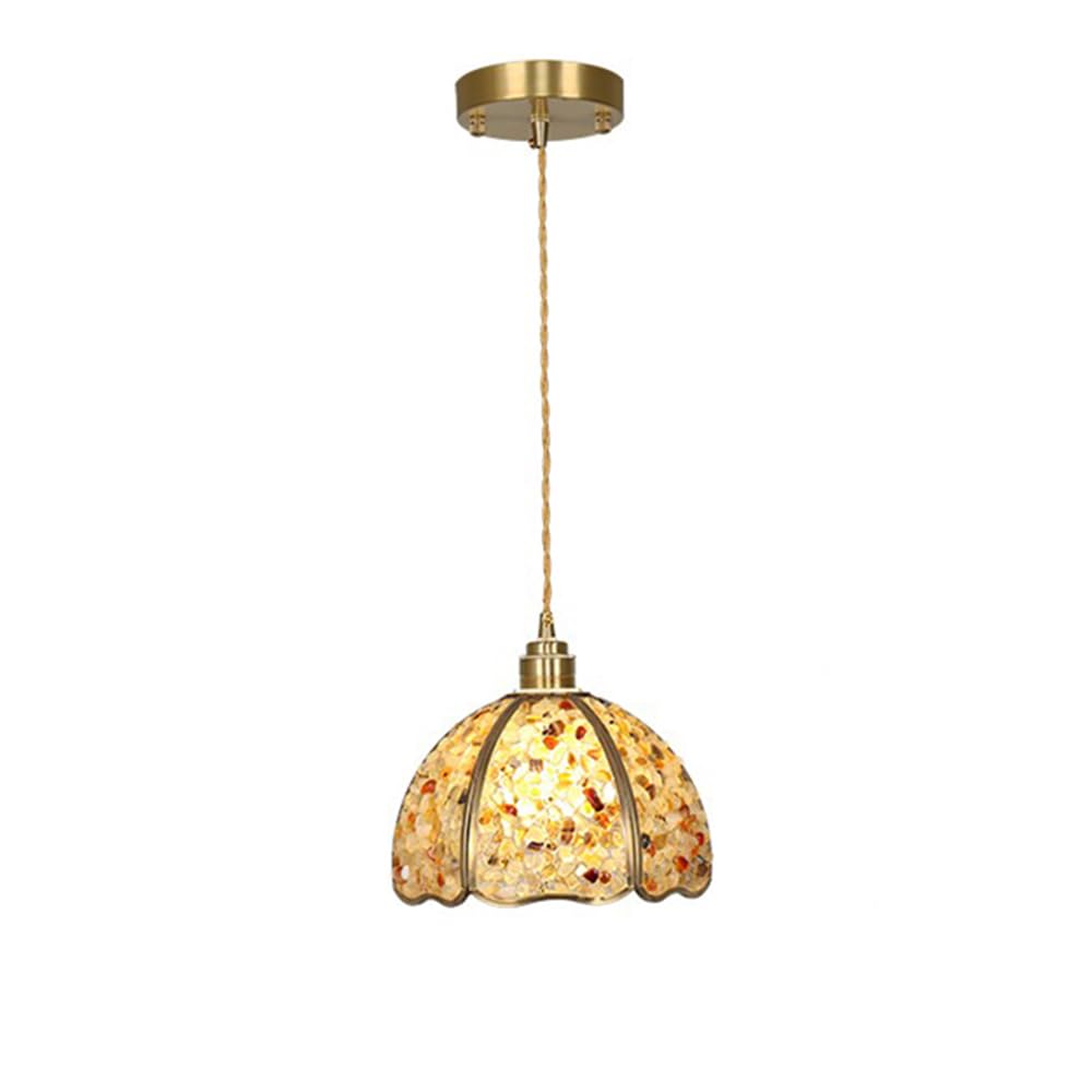 RSZCSMO American Luxury LED Bedroom Bedside Chandelier 8.66 Inch Retro Restaurant Bar Crystal Chandelier is Suitable for Corridor Porch Cafe Hotel,Lighting Fixture