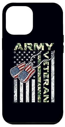 Iphone 12 Pro Max Camo National Us Flag Dog Tag Soldier Army Veteran Phone Case #TOP11