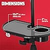 Gator Frameworks Mic Stand Accessory Tray with Drink Holder, black (GFW-MICACCTRAY) #5