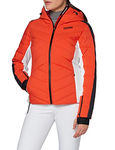 Colmar Damen Jacke-2870 Jacke, Lobster-White-Black, 46