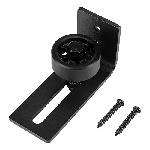Preisvergleich Produktbild führung schiebetür boden Schiebe Scheunentor Kohlenstoffstahl Rollen Führung Boden Führungsstangen Rollen Satz für schwarzen Boden von Scheunen Tür Hardware Schiebetürbeschlag Schiebetürsystem Zubehör