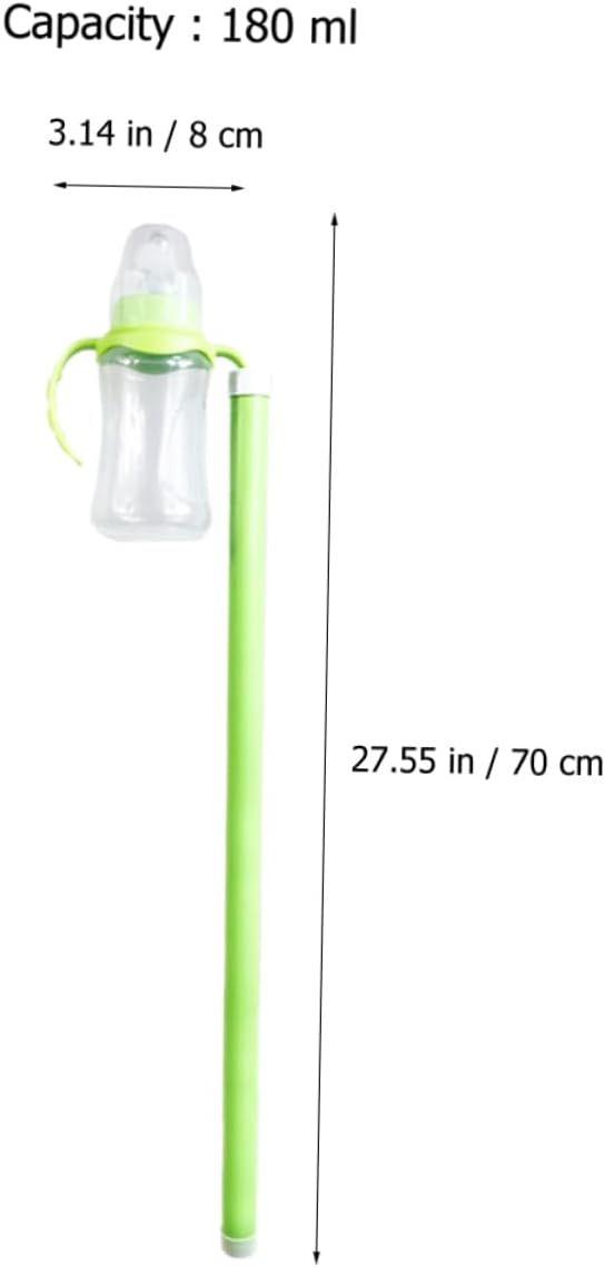 2pcs Fish Food Feeder Bottle for Aquarium Easy Assemble Carp Feeding Tool with Transparent Design Safe Feeding Convenient for Tank Use No Water Pollution