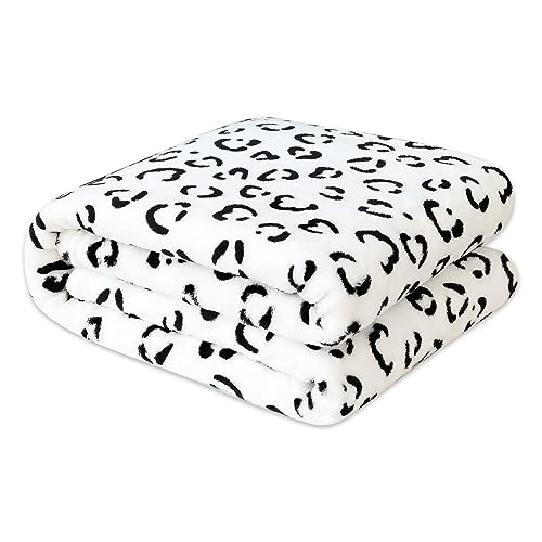 Bnuitland Kuscheldecke mit Leopardenmuster, 300 g/m² Flanelldecke mit weicher Aufbewahrungstasche… – Ansicht 1