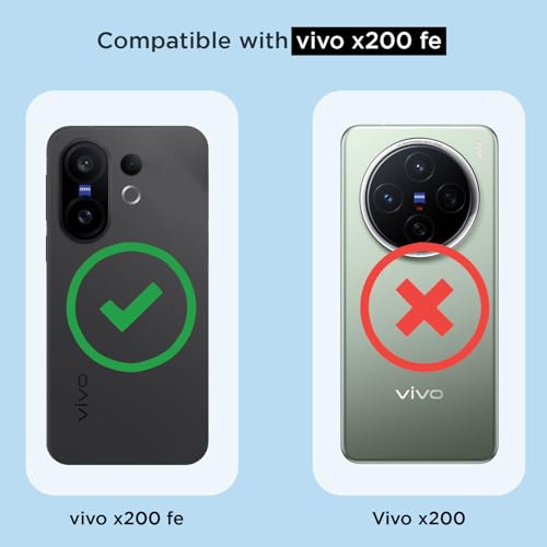 Image of Pikkme Back Cover for Vivo X200 Fe 5G PC + TPU Clear Transparent Raised Edges Shockproof Protective Phone Bumper Case(Transparent)