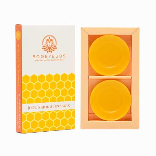 BoobyBuds Natural Beeswax Nipple Shields – Beeswax Nursing Cups - Nipple Protectors - -Beeswax Nipple Covers for Breastfeeding - Safe for Baby and Mom