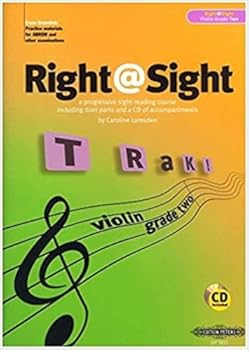 Paperback Right@Sight for Violin, Grade 2 [incl. CD]: A Progressive Sight-reading Course, incl. Duet Parts and a CD of Piano Acc. (Edition Peters) Book