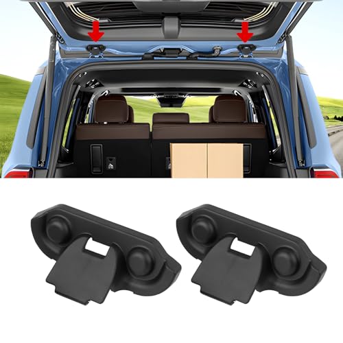 Karltys 2 Pack Tailgate Hinges Cover Compatible with 2024 2025 2026 Toyota Land Cruiser 250 Lexus GX 550 Prado LC250 J250 Accessories, ABS Liftgate Screws Protector Cap Anti-Rust Dust-Proof