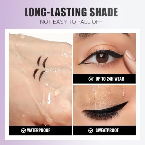 Set de Eyeliner con Sello Rotatorio, Líquido Negro miniatura 4