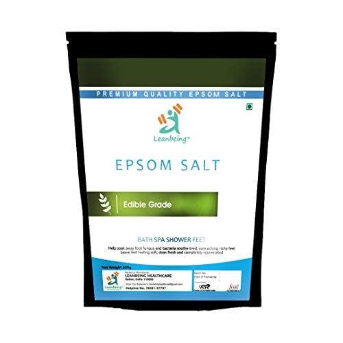 Pure Epsom Salt IP Grade | 1kg(500x2) (Liver cleansing, Bathing,Relaxation,Pain Relief, Therapeutic Spa Treatment)