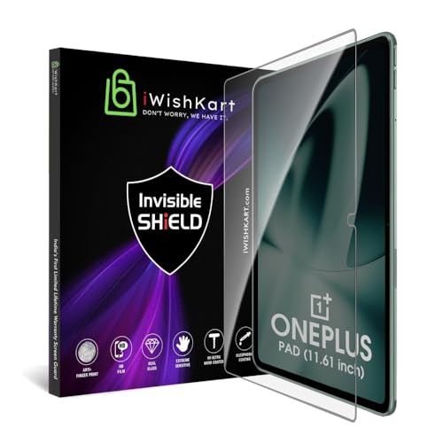 Image of compatible with OnePlus Pad 11.61 inch Tempered Glass Screen Protector Guard Full Screen Coverage Edge to Edge with Easy Installation kit | Anti-Scratch | Premium Accessories for 1+ / 1 + pad tab /tablet