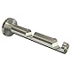 Flairdeco Träger offen für 20 mm Ø Gardinenstange, 2-läufig, Metall, Edelstahl-Optik
