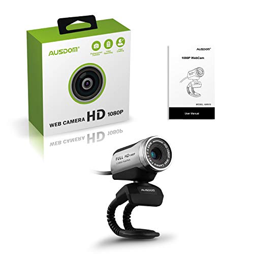 AUSDOM® 12.0 M Webcam HD 1080P Fotocamera Microfono Integrato per Laptop PC