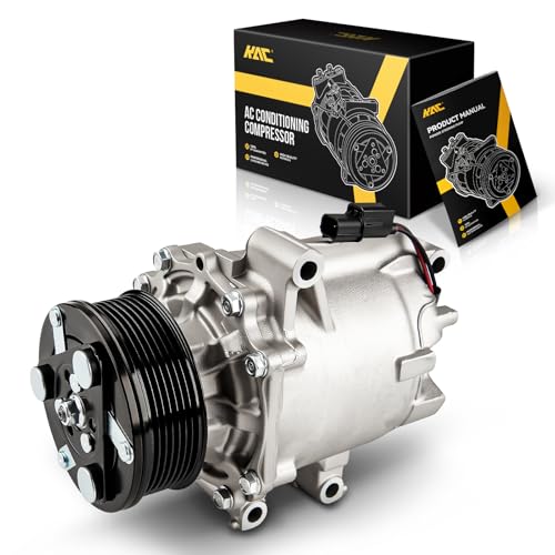 KAC A/C Compressor Compatible with Honda Civic 2006-2011 1.8L, Air Conditioning Compressors Replace for 98555 by KAC - Used condition - US$43.77